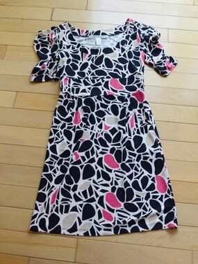 Vintage Diane Von Furstenberg Silk Short Sleeve Dress Size 2